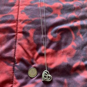 Swarovski Silver Double Heart Necklace